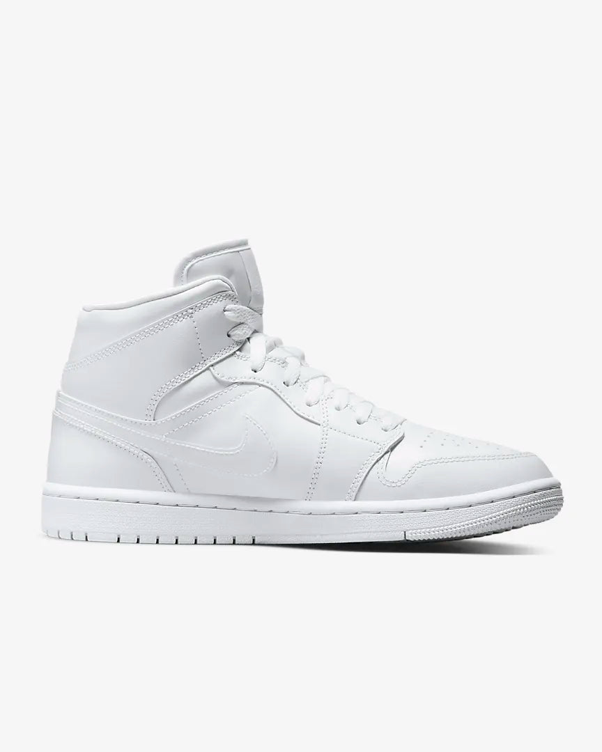 WMNS AIR JORDAN 1 MID "TRIPLE WHITE"